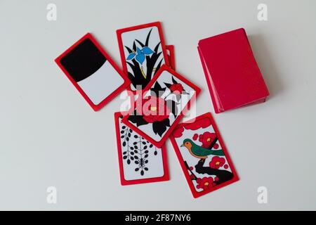 Korean Traditional Card Game. Godori. Go-Stop. Stock Photo
