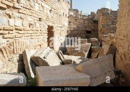 The ancient ruins of Ephesus city, Turkey. Stock Photo