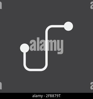 computer track route pointer gps map and navigation vector illustration ...