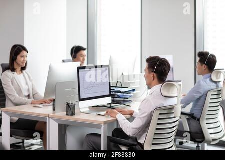 Business people working in office Stock Photo