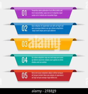 Tabs banners elements Stock Vector