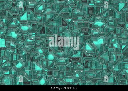nice teal, sea-green computer crystals template computer graphics ...