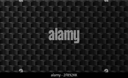 Geometric metal cube abstract background. Vector illustration Stock Vector