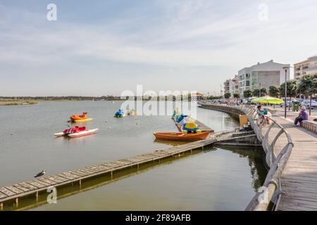 Beautiful lagoon in Vagos beach Stock Photo