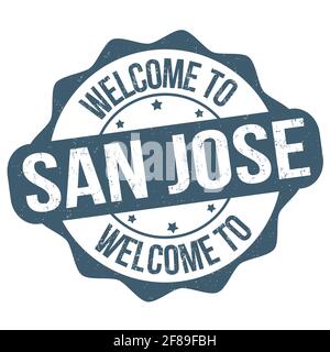 Welcome to San Jose grunge rubber stamp on white background, vector illustration Stock Vector