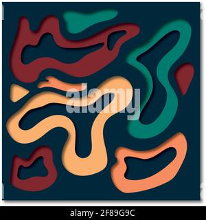 Colored abstract paper. Design concept.Vector. Background template for banners, flyers presentations Stock Vector