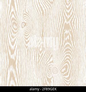 Wood texture. Light brown wooden background. Old textured piece of wood with scratches, top view. Highly detailed table or floor surface, natural mate Stock Vector