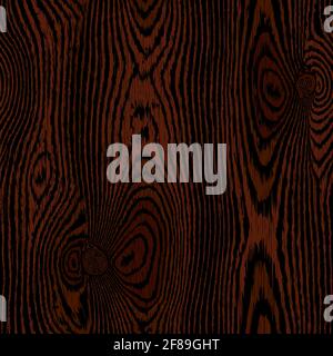 Dark brown wooden background, wood texture. Highly detailed table or floor surface, natural material. Old textured piece of wood with scratches, top v Stock Vector