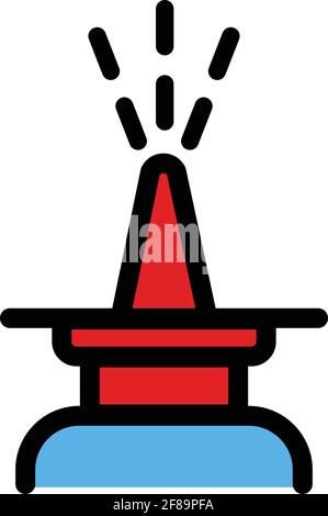 Nasal spray vector icon. Simple style sign. Medical Droplet color vector icon. Symbol, logo illustration. Stock Vector