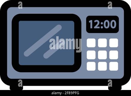 Microwave color vector icon. Different electric icons. Different symbol in simple style. Vector isolated illustration. Stock Vector