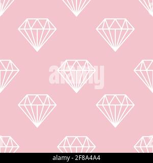 Diamond seamless pattern Vector illustration Stock Vector