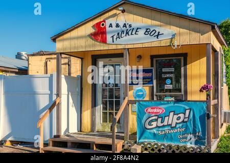 Fishing Tackle and Bait shop in Pass Christian, Mississippi, USA Stock  Photo - Alamy