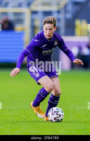 ANDERLECHT, BELGIUM - MAY 15: Yari Verschaeren of RSC Anderlecht during the  Jupiler Pro League match between RSC Anderlecht and KRC Genk at Lotto Park  Stock Photo - Alamy