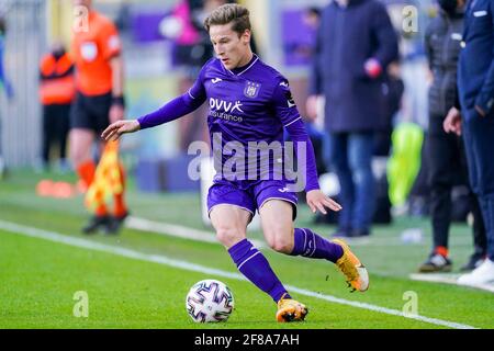 ANDERLECHT, BELGIUM - MAY 15: Yari Verschaeren of RSC Anderlecht during the  Jupiler Pro League match between RSC Anderlecht and KRC Genk at Lotto Park  Stock Photo - Alamy