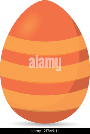 Isolated colorful decorated easter egg. Easter season. Spring time - Vector Stock Vector