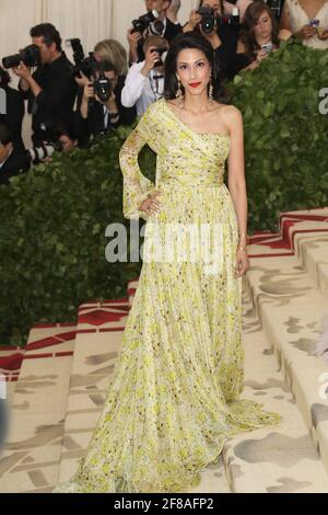 Huma Abedin arrives to the 2018 Met Costume Gala Heavenly Bodies, held at the Metropolitan Museum of Art in New York City, Monday, May 7, 2018. Photo by Jennifer Graylock-Graylock.com 917-519-7666 Stock Photo
