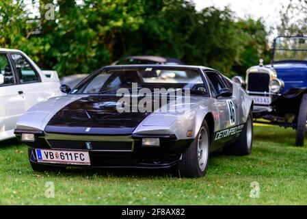 meggenhofen, austria, 23 june 2017, de tomaso pantera at a meeting of vintage cars Stock Photo
