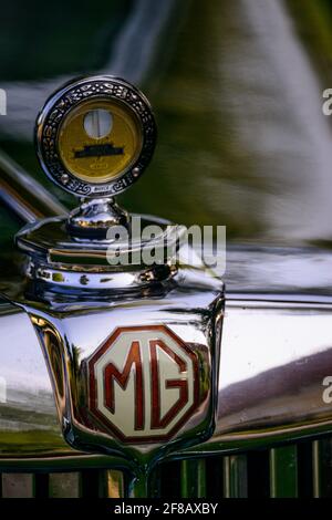 meggenhofen, austria, 23 june 2017, vintage mg roadster at a meeting of vintage cars Stock Photo