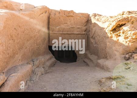 Madyan - city of Prophet Shoaib, Al-Bad, Northern Saudi Arabia. Stock Photo