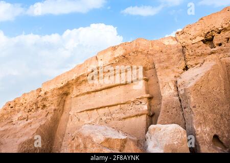 Madyan - city of Prophet Shoaib, Al-Bad, Northern Saudi Arabia. Stock Photo