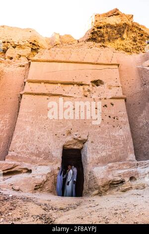 Madyan - city of Prophet Shoaib, Al-Bad, Northern Saudi Arabia. Stock Photo