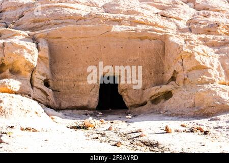 Madyan - city of Prophet Shoaib, Al-Bad, Northern Saudi Arabia. Stock Photo