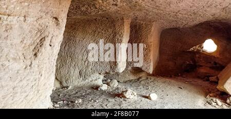 Madyan - city of Prophet Shoaib, Al-Bad, Northern Saudi Arabia. Stock Photo