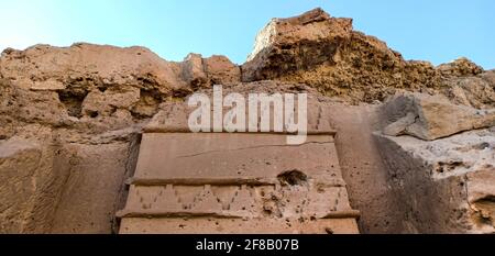 Madyan - city of Prophet Shoaib, Al-Bad, Northern Saudi Arabia. Stock Photo