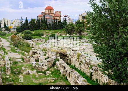 ancient cemetery Keramikos, Athens, Greece, Europe Stock Photo