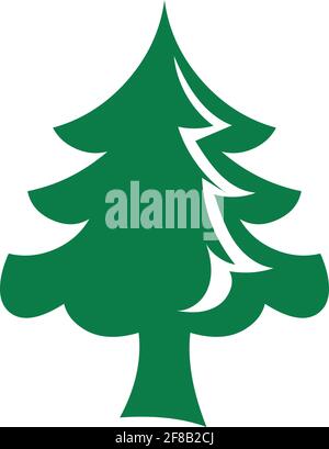Pine tree logo icon vector iillustration Stock Vector