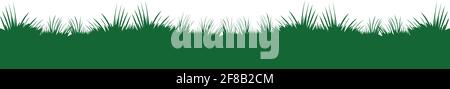 Grass banner vector isolated on white background Stock Vector