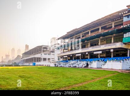 MUMBAI, INDIA - December 29, 2021: Empty stands of Mahalakshmi race course in Mumbai. Stock Photo