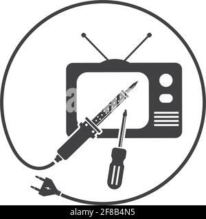 television repair clipart