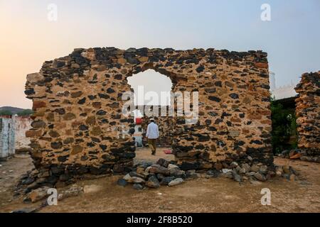 old makkah haram border Stock Photo