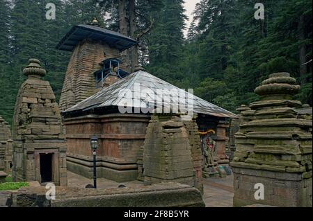 Main Jageshwar temple , Almora , Uttaranchal Uttarakhand , India Stock Photo