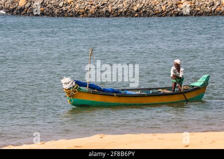 ponnani fishing harbour Stock Photo