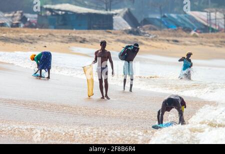 ponnani fishing harbour Stock Photo