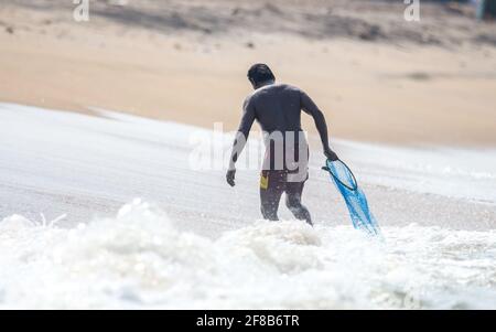 ponnani fishing harbour Stock Photo