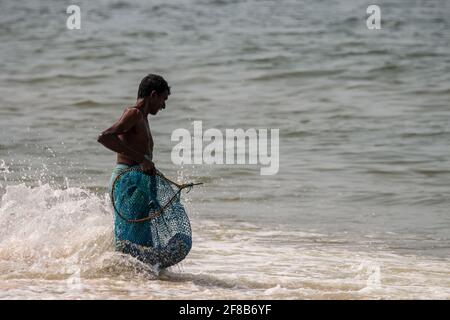 ponnani fishing harbour Stock Photo