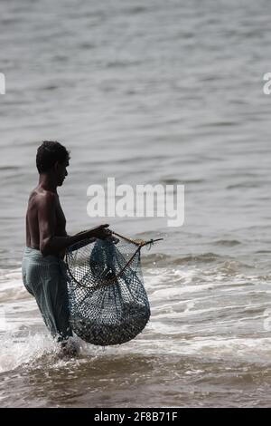 ponnani fishing harbour Stock Photo