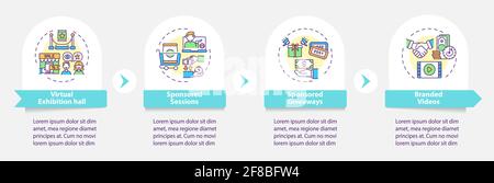 Sponsorship VE vector infographic template Stock Vector