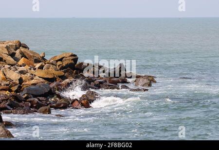 ponnani fishing harbour Stock Photo