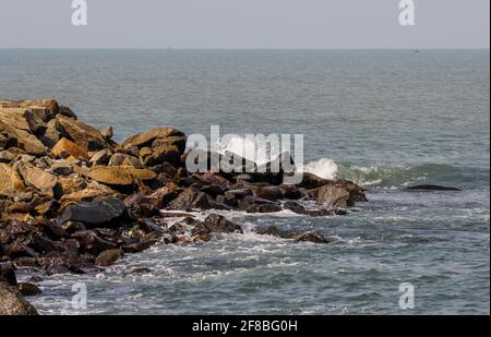 ponnani fishing harbour Stock Photo