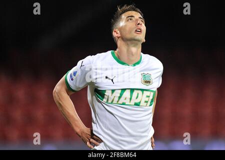 Filip Djuricic player of Sassuolo, during the match of the Italian football league Serie A between Benevento vs Sassuolo final result 0-1, match playe Stock Photo