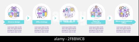 Workplace trends vector infographic template Stock Vector