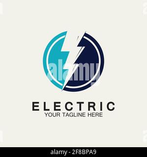 Flash Electric Logo Vector icon illustration design template. Bolt Energy Icon.electric logo flash vector bolt Stock Vector