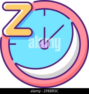 Regularity RGB color icon Stock Vector