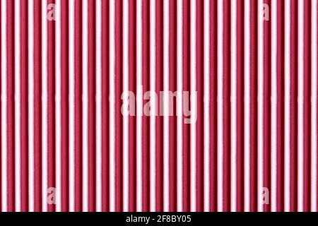Red corrugated paper background. Can be used as background in art or design projects. Stock Photo