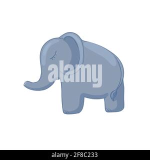 Fortune symbol Good luck baby elephant vecctor Stock Vector