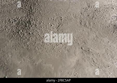Wet Cement. ready mixed concrete for floor pouring Stock Photo